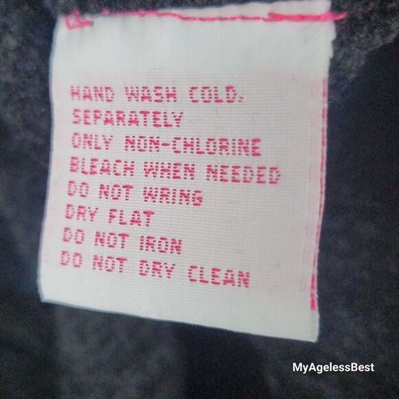 Pappagallo Womens Sweater M Pullover Asymmetric Zip Mock Embroidered Cottagecore - Picture 5 of 9